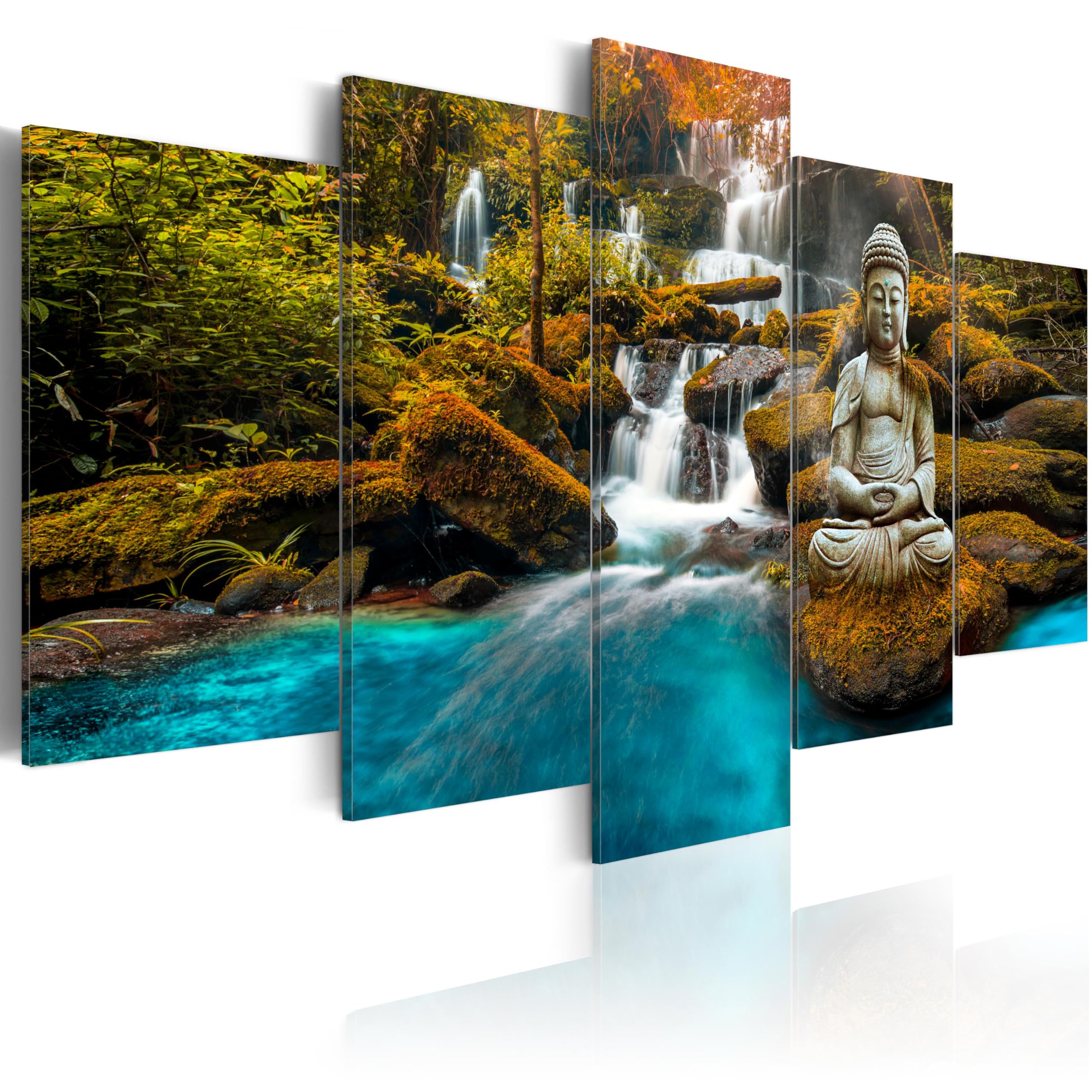 B&D XXL - Acrylglasbild Geschenke Heimdekoration, 200x100 cm, 5-teilig | Hochwertige Leinwand, sofort aufhängbar, ideal fürs Wohn- oder Schlafzimmer, wasserfest und lichtecht, langlebig, stilvoll