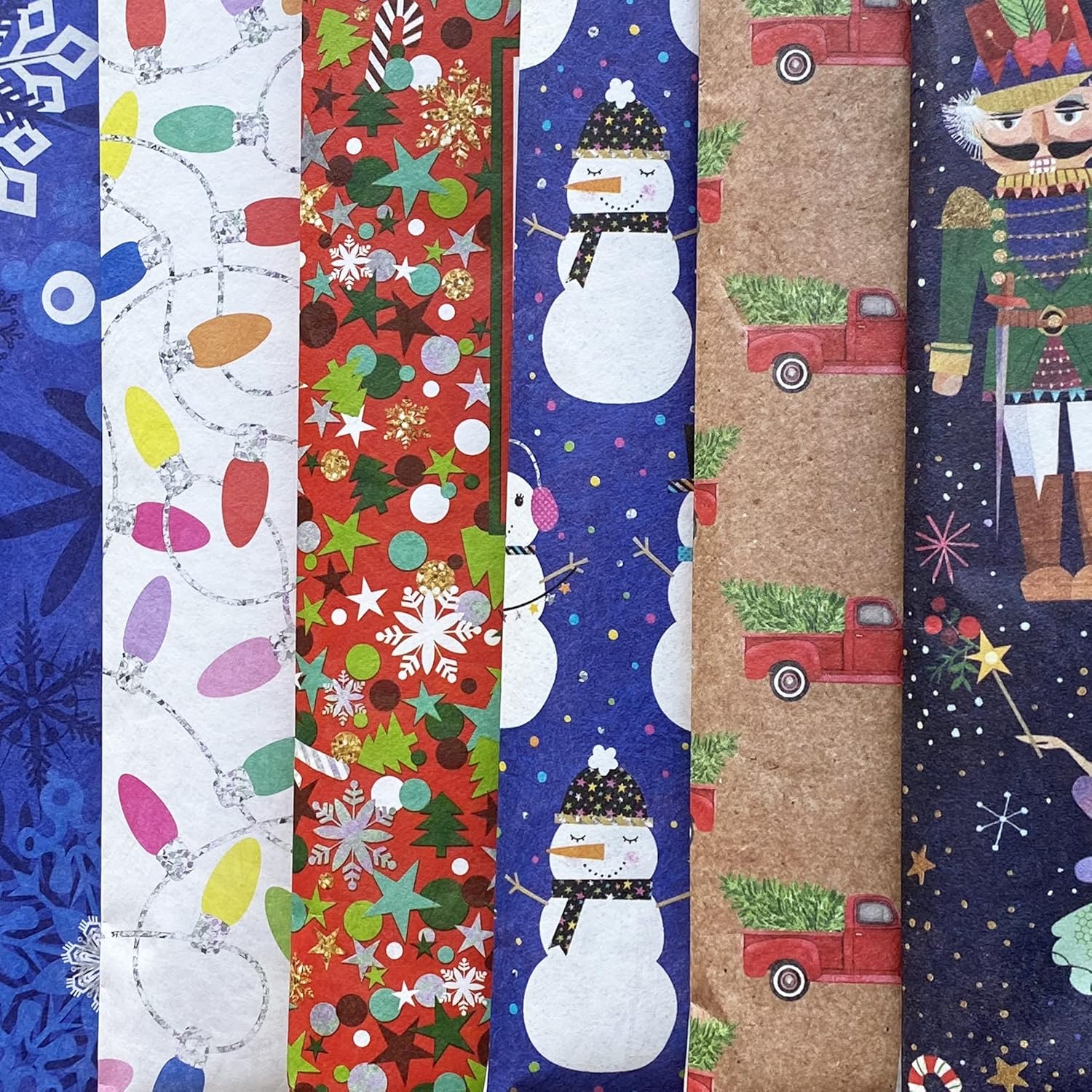 Jillson & Roberts Small Christmas Decorative Foam Padded Mailing Envelopes, White, Blue, Navy, Red, Green, Lime, Pink, Purple, Yellow, Orange, Black, 12 Count