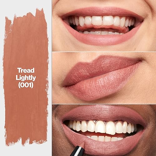 Miniatura 2 de REVLON ColorStay Matte Lite Crayon Labial con Sacapuntas Integrado, a Prueba de Manchas, Resistente al Agua y Sin Secado, 001 Tread Lightly, 0.049