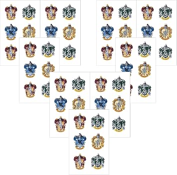 Playhouse Harry Potter Mini Hogwarts House Crests Pack of Three Perforated Sticker Half-Sheets - 3 Packs
