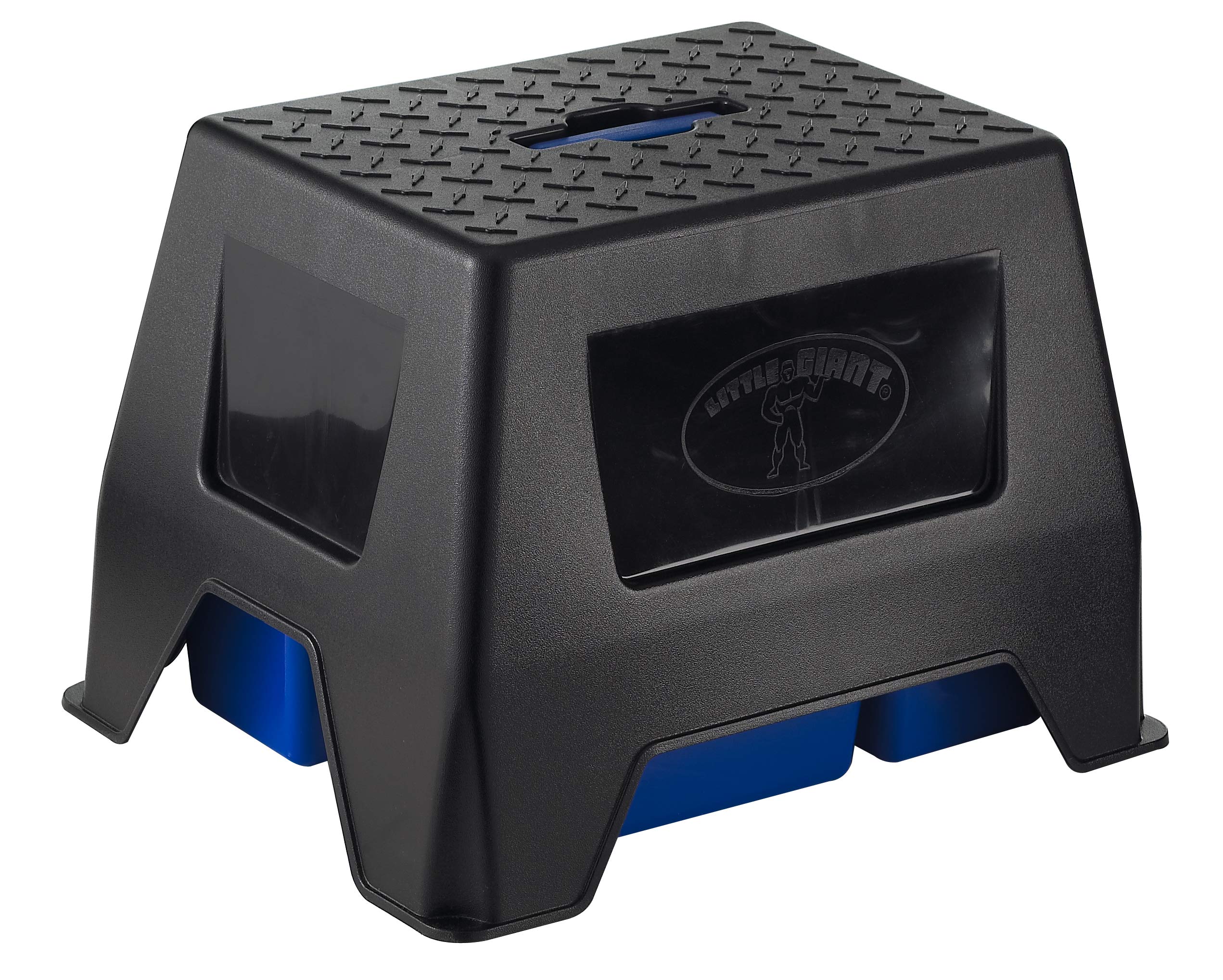 Little Giant Stable Storage Box and Stool DuraTote Stool and Tote Box with Carrying Handle (Blue) (Item No. DTSSBLUE)