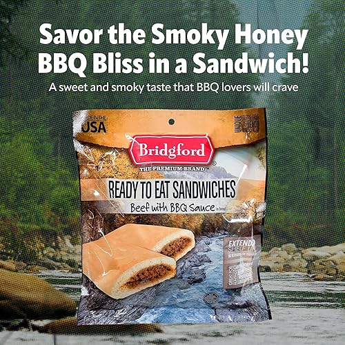 Miniatura 3 de Bridgford Honey BBQ Beef - MRE Survival Almacenamiento de alimentos comidas listas para comer - Paquete de 3