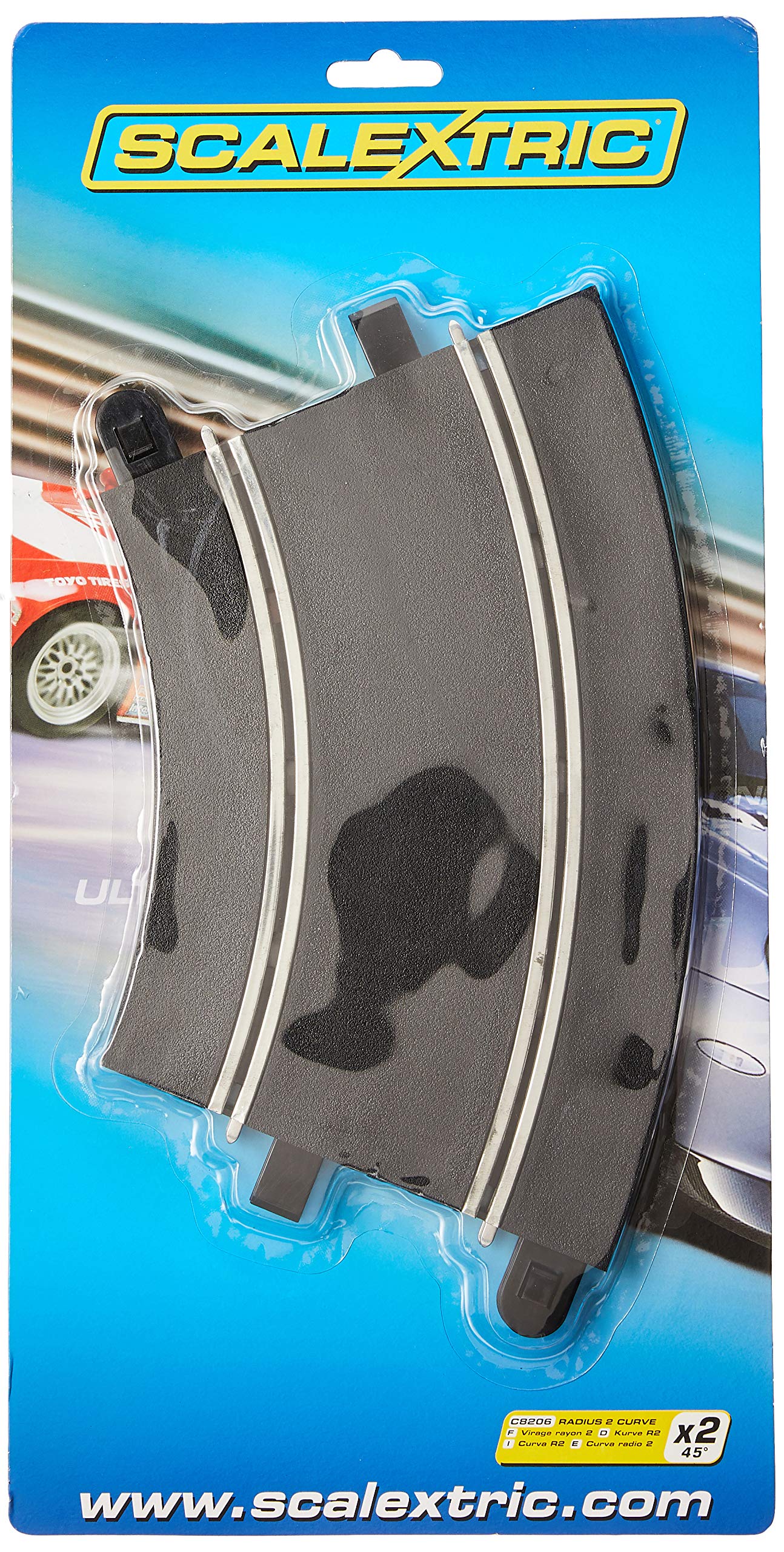 Amazon.com: Scalextric C8206 Track Radius - 45 Degrees Curve