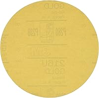 Vista 16 de 912 Hookit disco de arena P5A de 3" color oro de 3M, P320, 3, Dorado