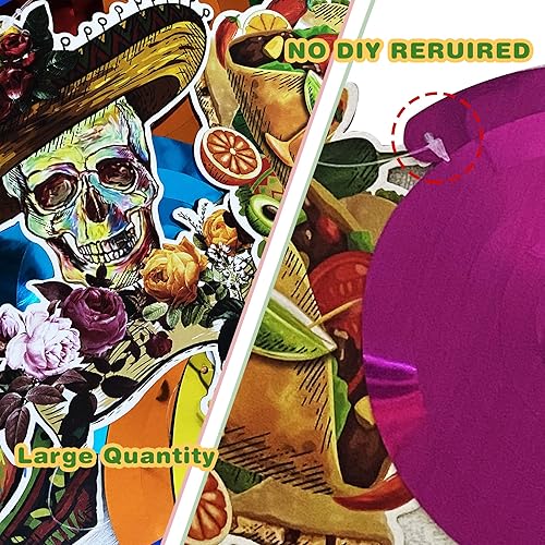 Miniatura 5 de 30 piezas de decoraciones de fiesta mexicana, decoración de fiesta con temática mexicana, decoración de fiesta de cinco de mayo, para taco, fiesta