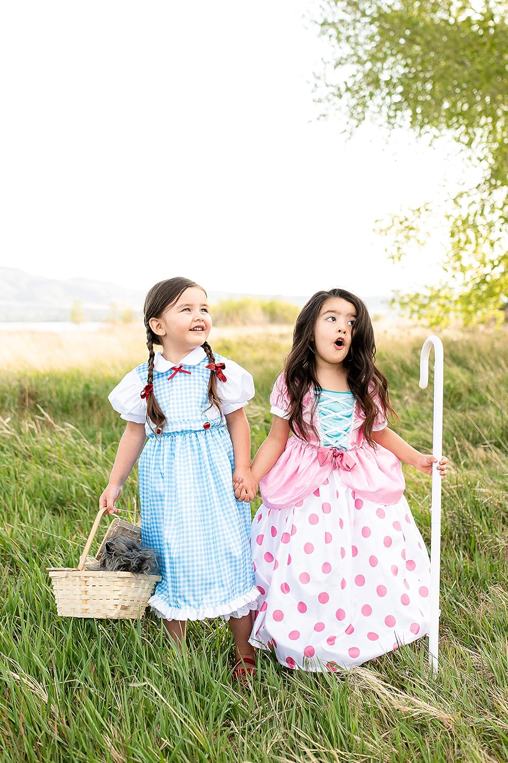 Little Adventures Bo Peep Dress up Costume - Machine Washable Child Pretend Play and Party Dress with No Glitter - Image 3