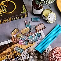 Vista 6 de Patelai Domino Rack Mold Silicone 3D Domino Tiles Tray Holder Epoxy Resin Casting Mold