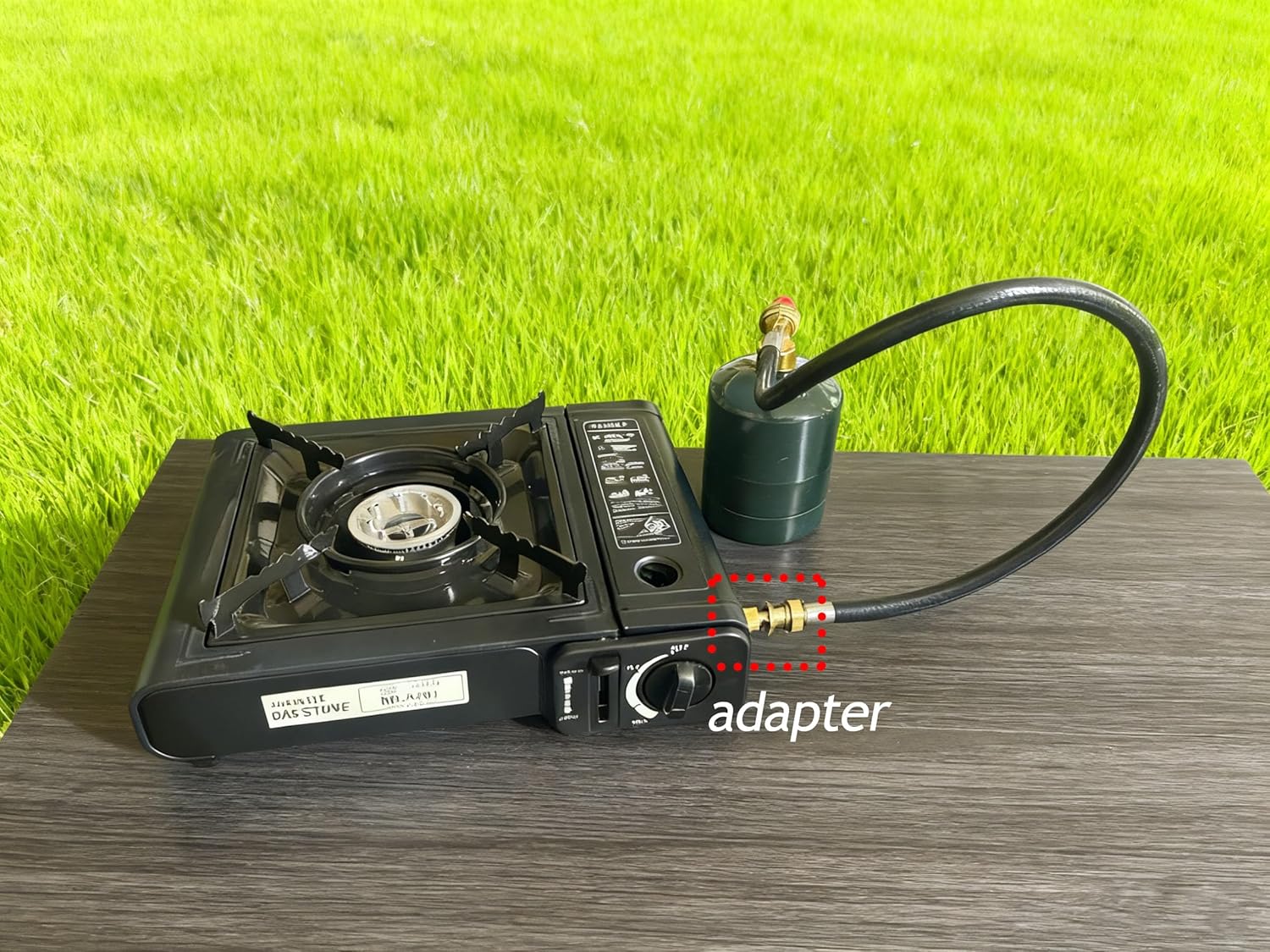 MENSI Portable Camping Stove Replacement Propane Butane Regulator with 27.5” Hose with Thread Converter Fits for 𝐆𝐚𝐬 𝐎𝐧𝐞 𝐆𝐒-𝟑𝟒𝟎𝟎𝐏 𝐏𝐨𝐫𝐭𝐚𝐛𝐥𝐞 𝐒𝐭𝐨𝐯𝐞