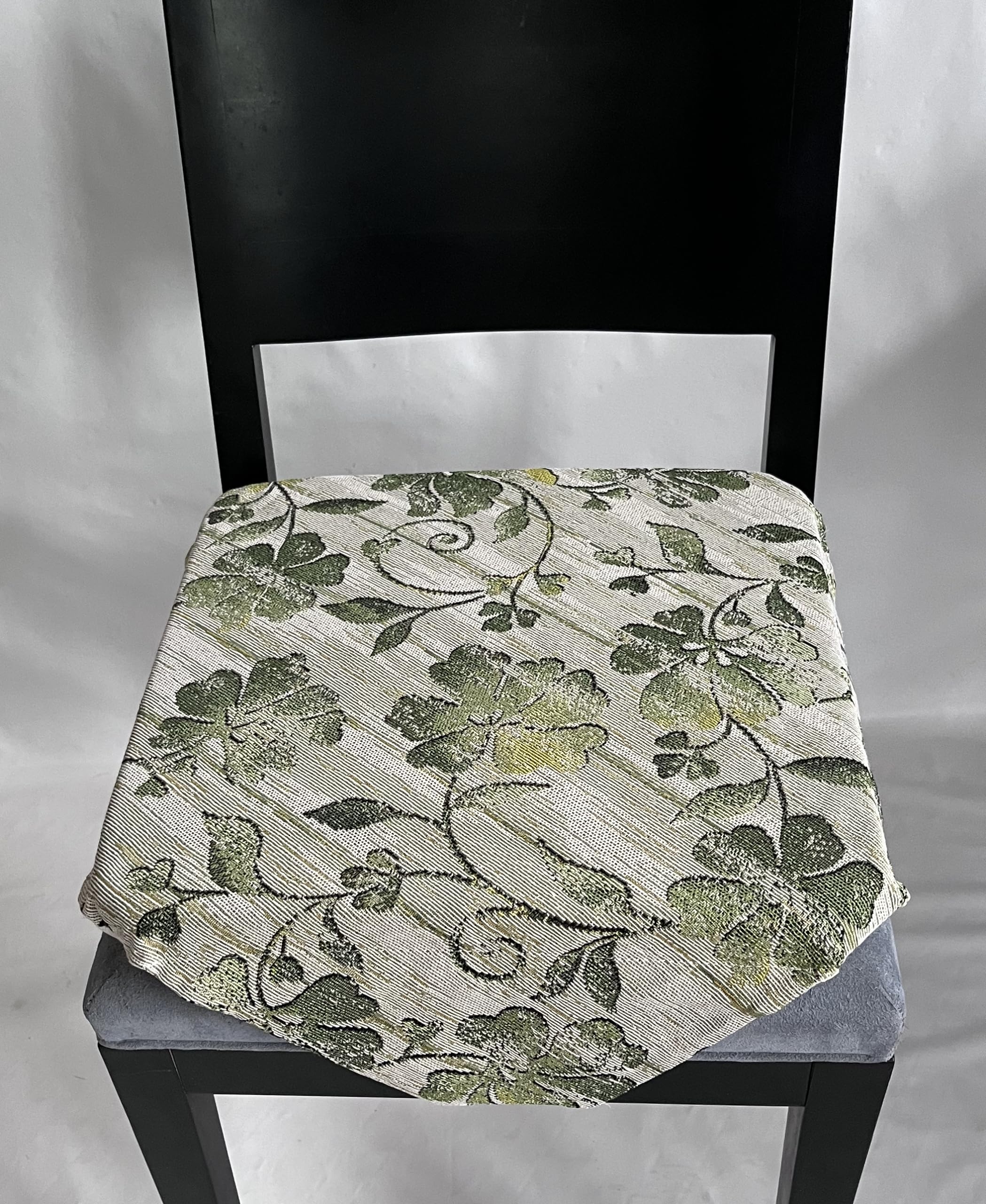 GC ARREDOCASA Set 6 Cuscini Sedie Cucina Imbottiti - Con Alette Di Fissaggio, Tessuto Melange Beige - Foto 4