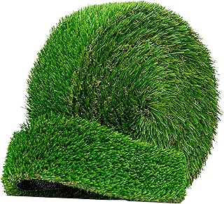 Artificial Grass Strip 4"x25' for Indoor/Outdoor Use-Realistic, 1" Thick Synthetic Turf for DIYer...