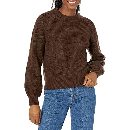 Amazon Essentials Women's Crew Neck Rib Sweater