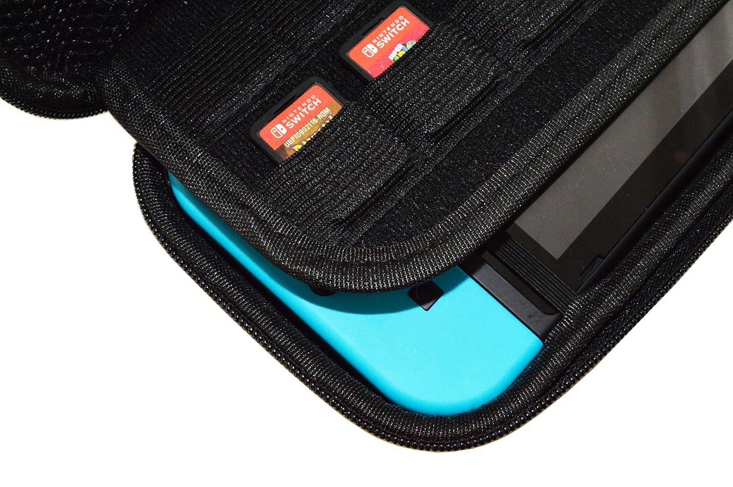 Storage Case for Nintendo Switch - Holds Tablet with Joy-Cons Attached, 14 Game Cartridges, and Accessories by EX ELECTRONIX EXPRESS : Video Games