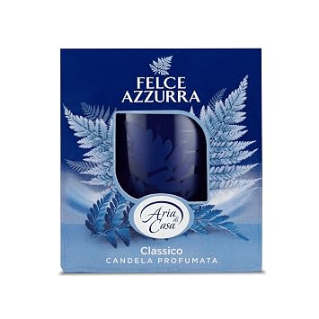 Felce Azzurra Scented Candle - Top Notes of Orange and Rose - Middle Notes of Lavender and Patchouli - Base Notes of Musk and Citronella - Guarantee 30 Hours of Intense Fragrance - Classic - 4.2 oz