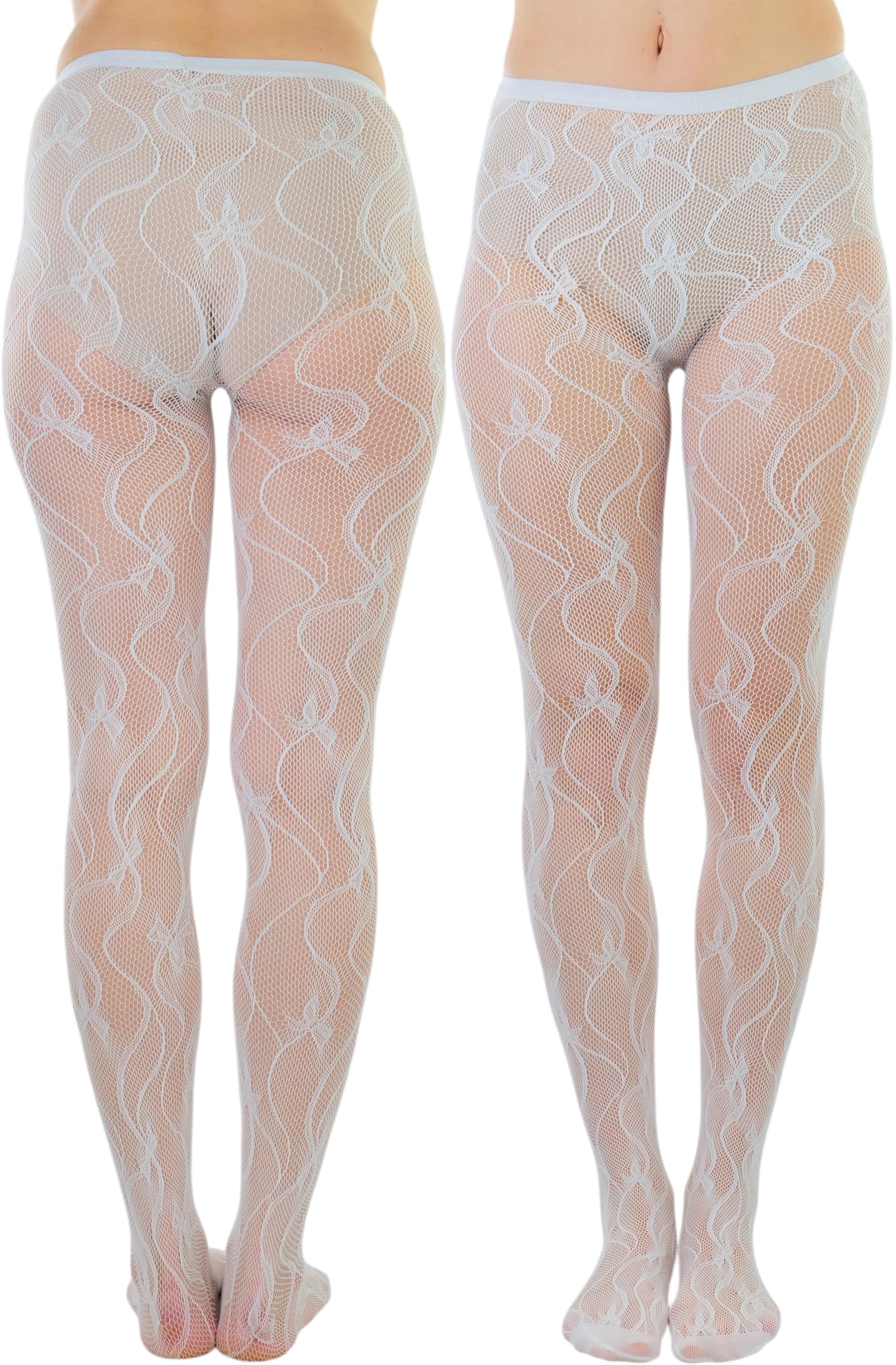 ToBeInStyle Women’s Sexy Vibrant Fine Classic Fishnet Full Footed Pantyhose