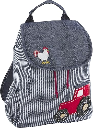 Mud Pie Mochila con cordón para niños, tractor, talla única, TRACTOR, talla única , Mud Pie Mochila con cordón para niños pequeños