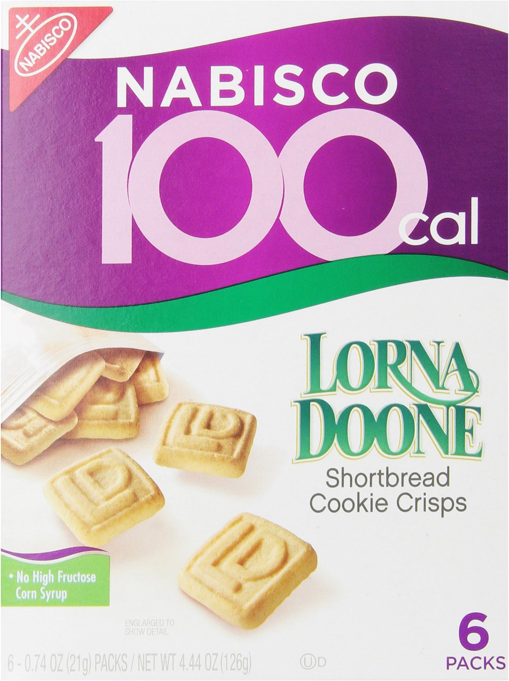 100 Calorie Lorna Doone Shortbread Cookie Crisps, 4.44 Oz, 6 Count (Pack of 6)