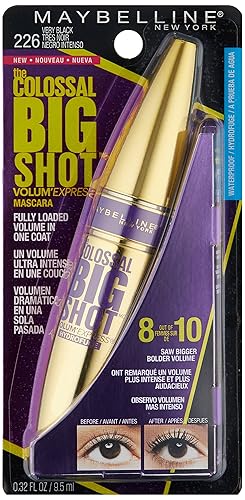 Miniatura 2 de Máscara de pestañas impermeable, Volum' Express The Colossal Big Shot, de la marca Maybelline New York , A prueba de agua, Muy negro