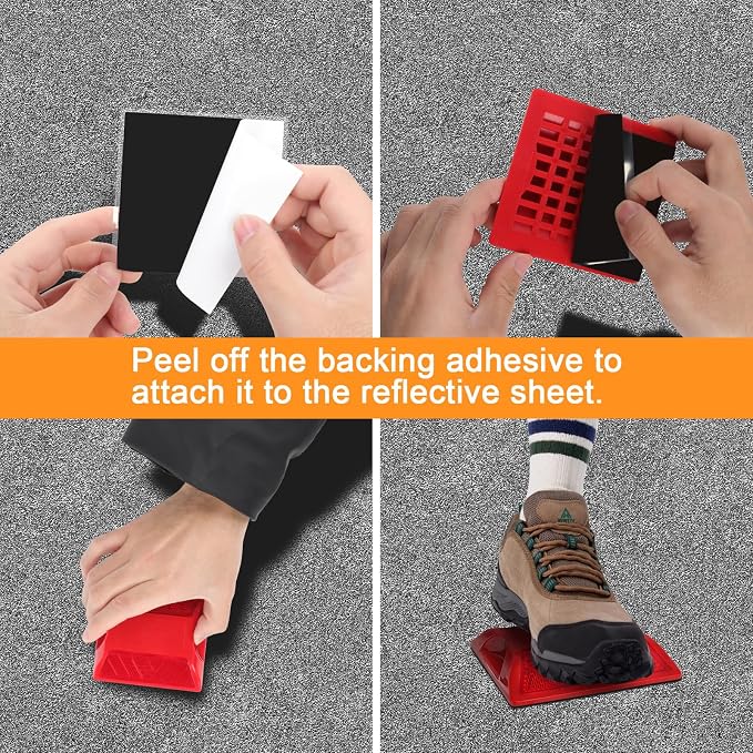 4 Reflectores Rojos para Calle 4 Pulgadas Pack x4 miniatura 5