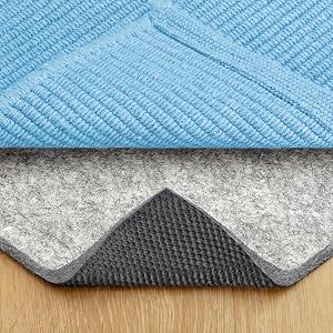 RUGPADUSA - Dual Surface - 8'x10' - 1/4" Thick - Felt + Rubber - Non-Slip Backing Rug Pad - Safe for All Floors