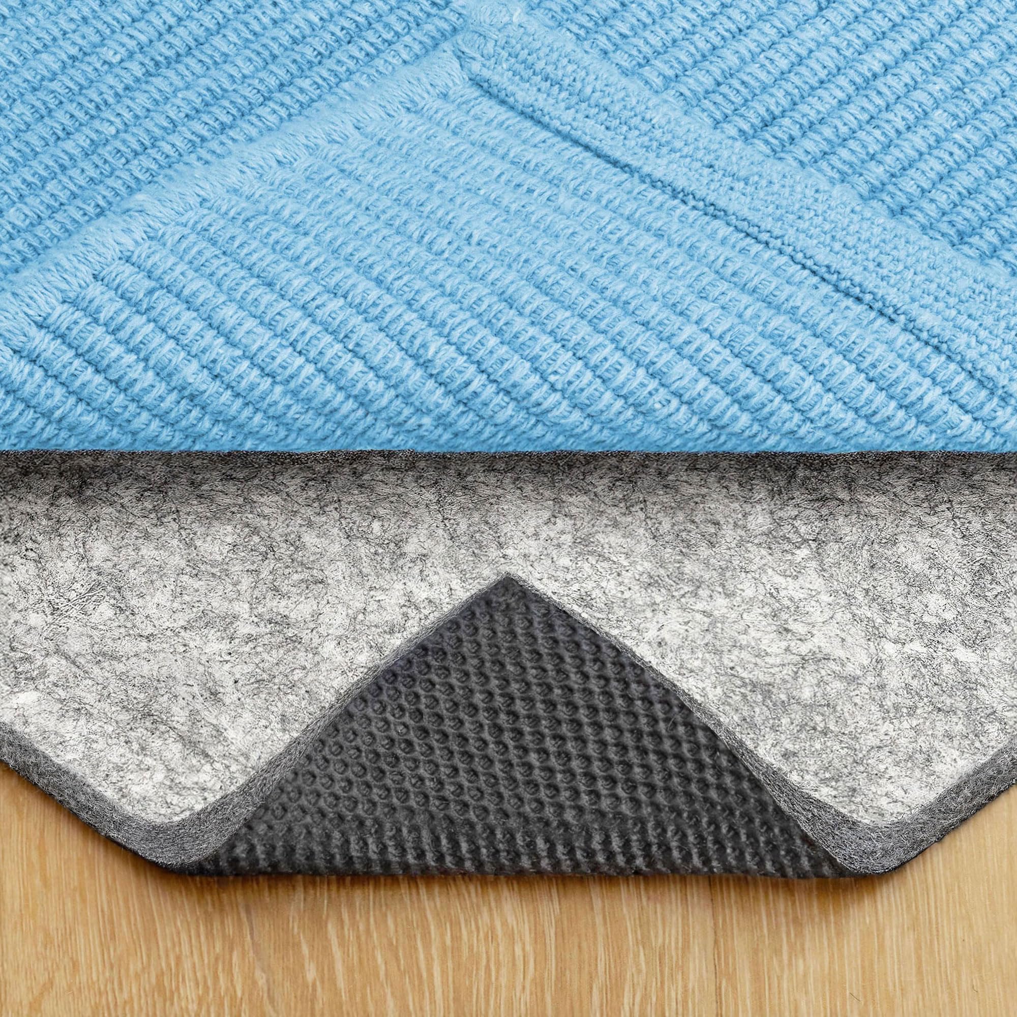 Dual Surface - 8'x10' - 1/4" Thick - Felt + Rubber - Non-Slip Backing Rug Pad - Safe for All Floors