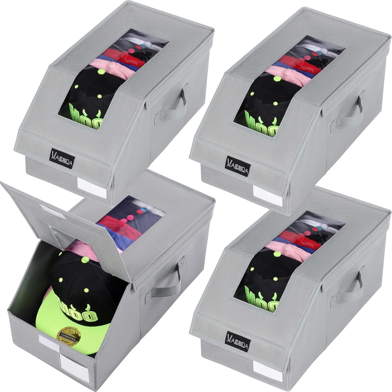 Homesweet Wood Hat Racks For Wall Closet, Compact Hat Organizer For Baseball Caps, Hat Storage Wall Closet For 30 Baseball Caps, Space Saver (Burlywood, Wood) For Sale | North Las Vegas, NV | Nellis Auction