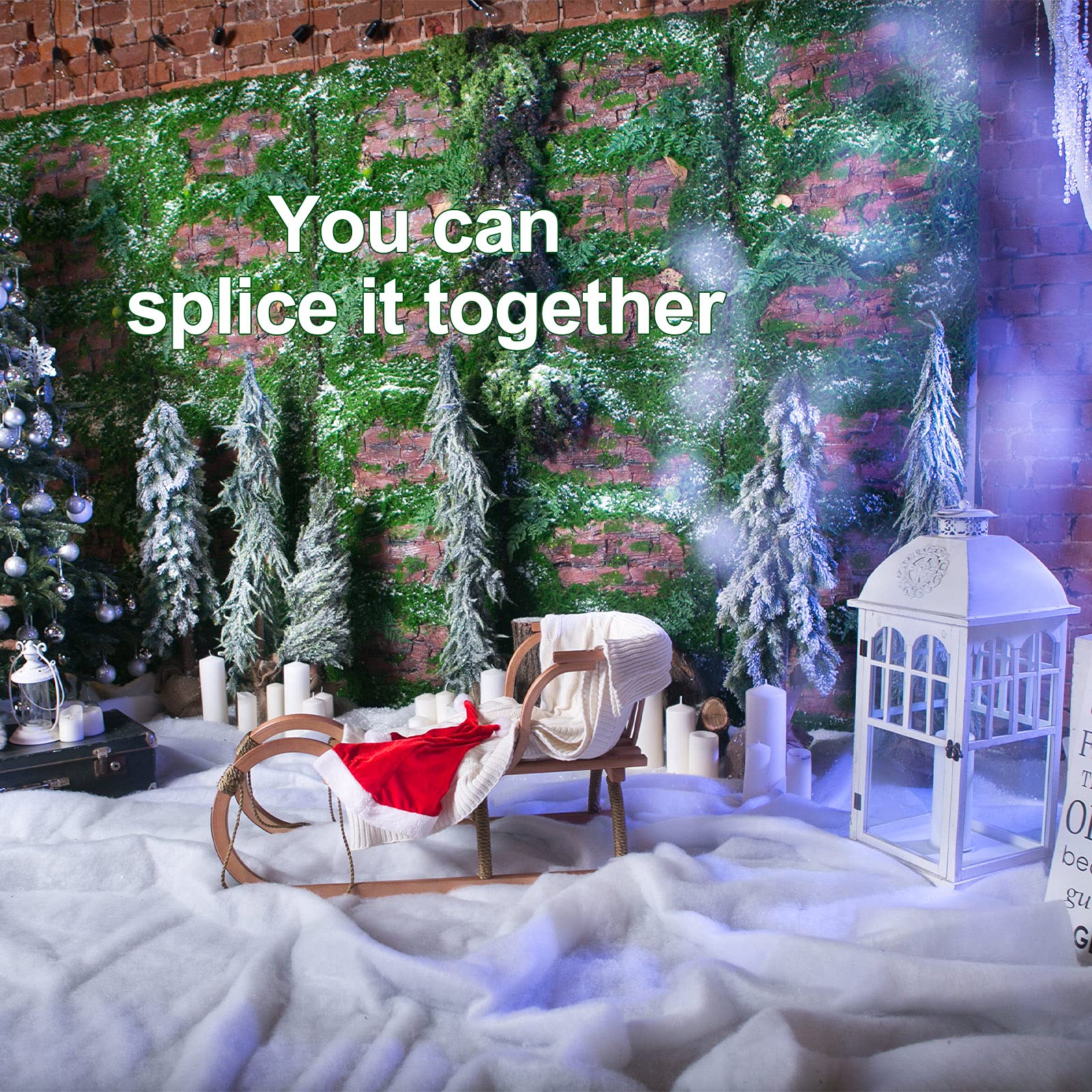 Künstliche Schneedecke Rolle 240x80 Cm – Dick, Weich, Flauschig Für Winterdekoration