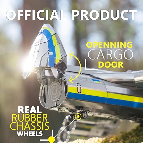 Miniatura 6 de METAL-TIME ANTONOV Mriya AN-225 Kit de modelo mecánico oficial de bricolaje, kit de bricolaje 3D de avión de carga, modelo de trabajo de avión,