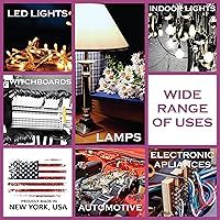 Vista 11 de Cable de alambre y cable nacional – Alambre de cobre premium de 12 AWG de 2 conductores, 50 pies, trenzado Fabricado en EE. UU., chaqueta flexible