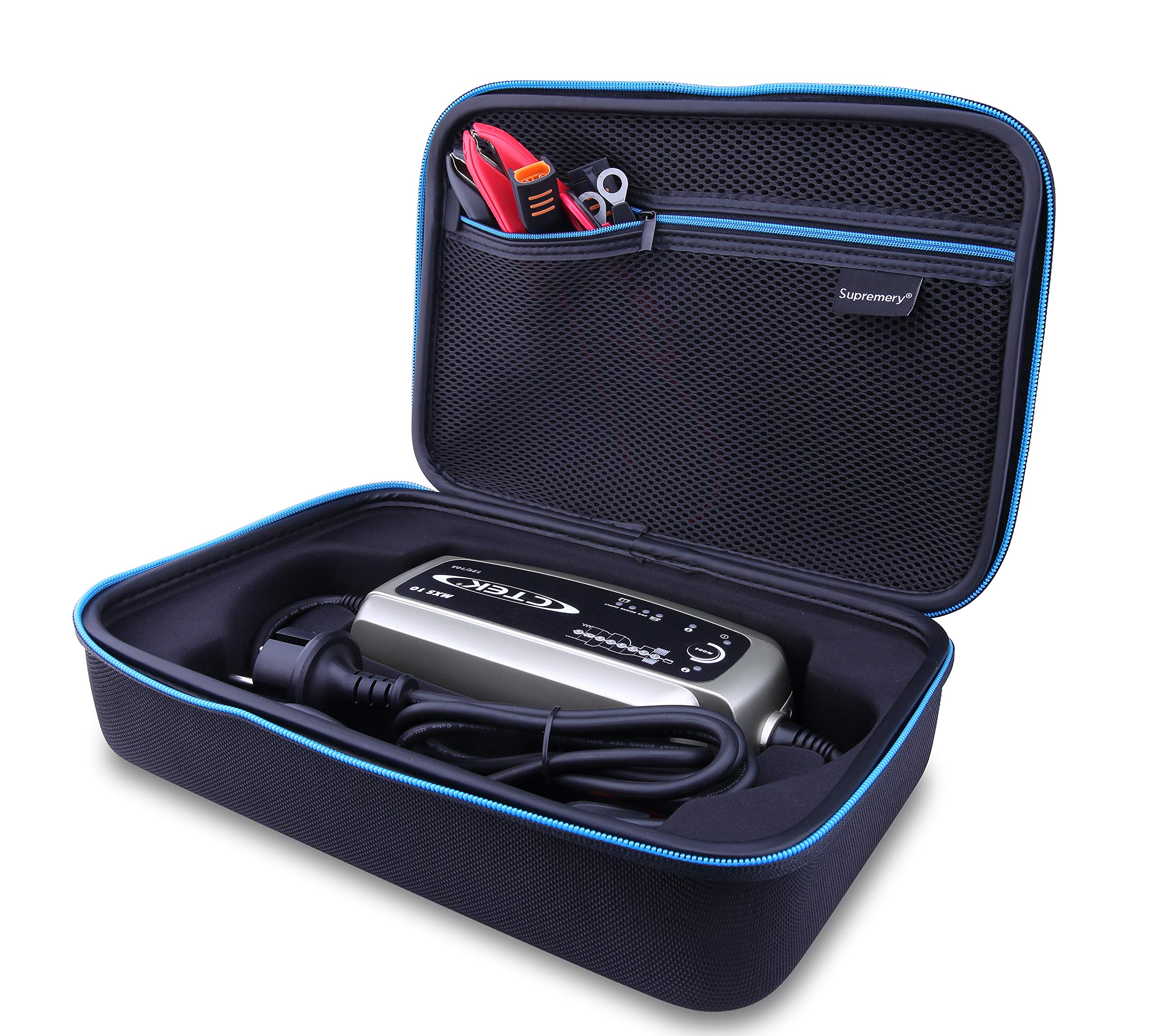 Pocket Compatible with CTEK MXS 10 Multifunction Battery Charger Box Protective Shell Case Carry Bag