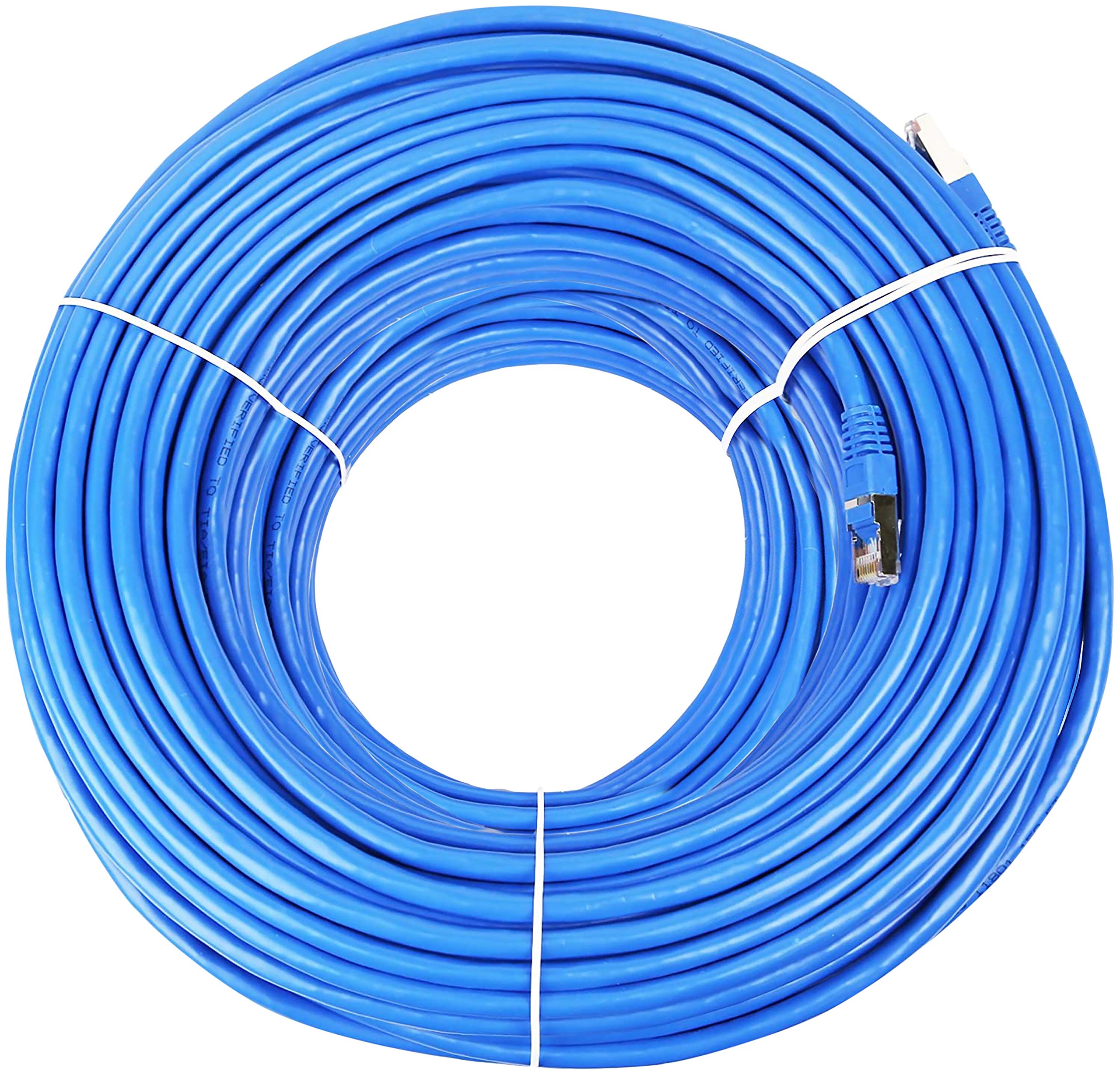 J-Tech DigitalCat6 Ethernet Cable 200 Ft Solid 23AWG UTP 100% Pure Copper for Network and High Performance Video and Audio Transmission [JTECH-CAT6-200ft]