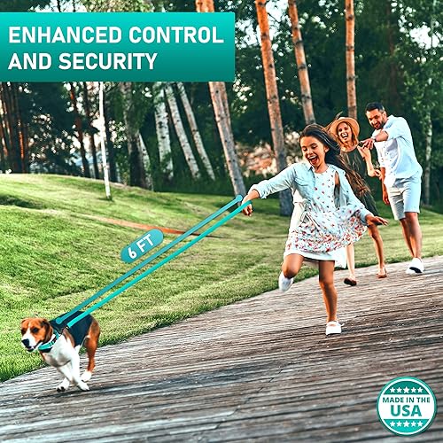Miniatura 2 de Correa impermeable para perro de 6 pies, fabricada en Estados Unidos, correas resistentes para perros grandes, medianos y pequeños, entrenamiento de