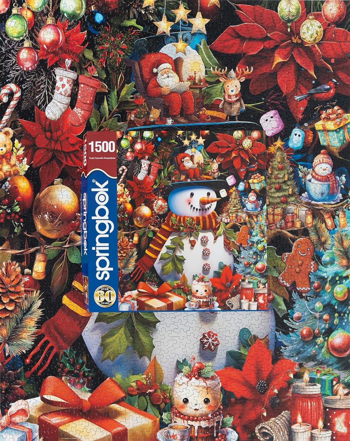 Springbok Holiday Wonders 1500 Piece Jigsaw Puzzle for Adults Featuring Holiday Favorite Imagery Sure to Challenge and Delight You