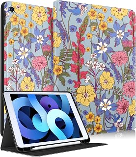 Wazzasoft for iPad 9th/8th/7th Generation 10.2 Inch Case,Purple Floral