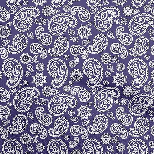 oneOone Georgette - Tela de viscosa color morado oscuro para coser tela estampada para manualidades, 42 pulgadas de ancho, XS