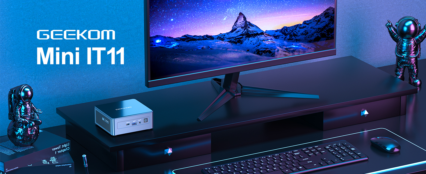 GEEKOM Mini IT11,1000GB Mini PC Intel Core i7-11390H (8