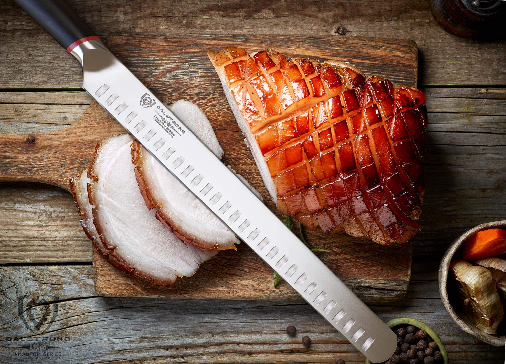 Dalstrong Slicing & Carving Knife - 12 inch Slicer - Phantom Series - Japanese High-Carbon AUS8 Steel - Pakkawood Handle - Kitchen Knife - Brisket Knife - Sheath Included — Amazon image 8