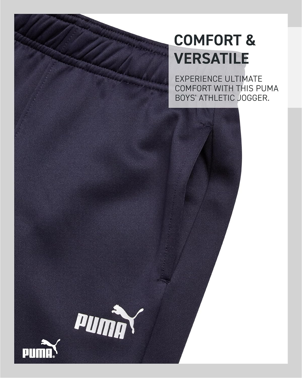 PUMA Boys Sweatpants - Performance Boys Jogger Pants with Drawstring & Pockets - Soft Fleece Athletic Sweatpants (Sizes 8-20) - Image 5