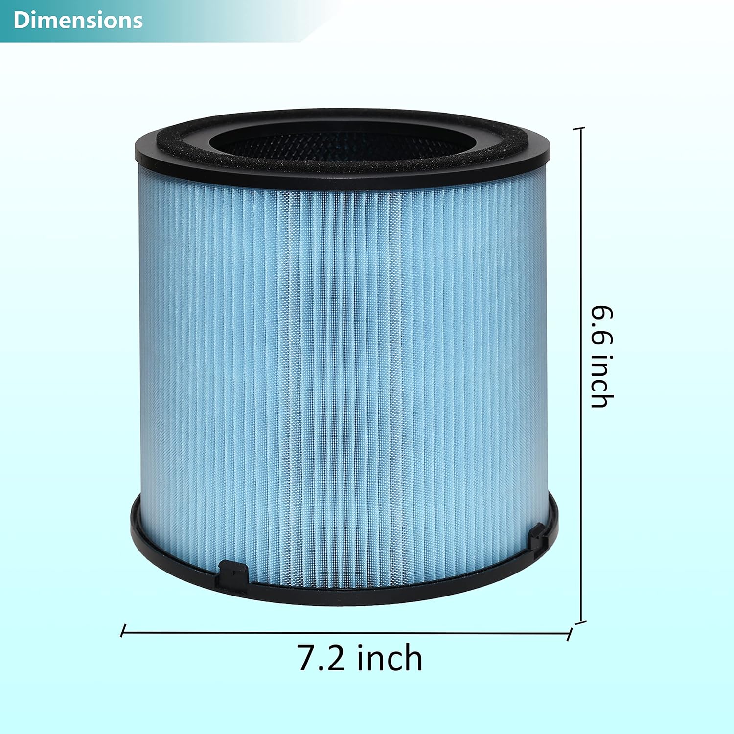 Air Purifier AP1001 Replacement Filter, Compatible with AIRTOK AP1001 Air Purifier, Part # AP1001-RF, 5-Layer Purification System, H13 True HEPA Filter, 2-Pack - Image 4