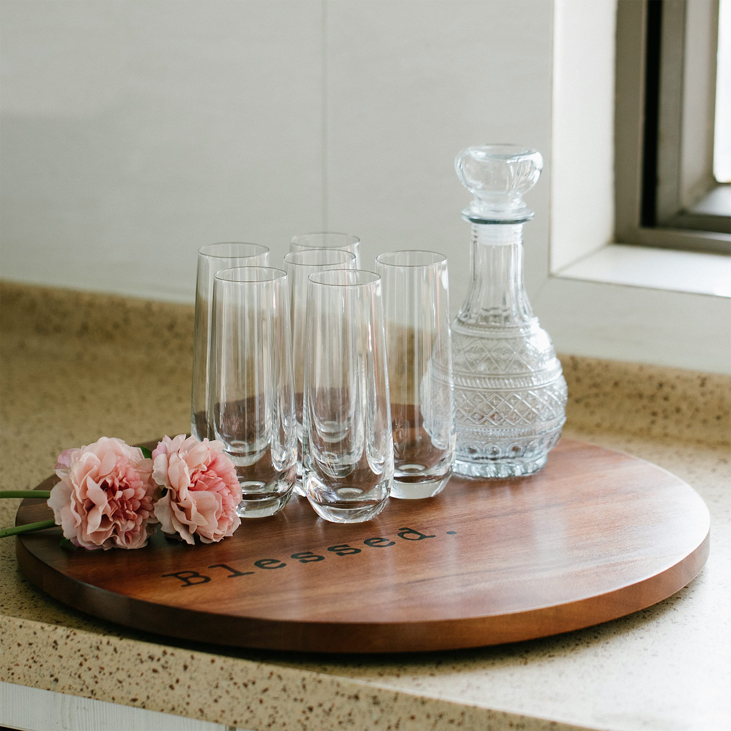 Makuzo Lazy Susan for table Large Lazy Susan Kitchen Turntable