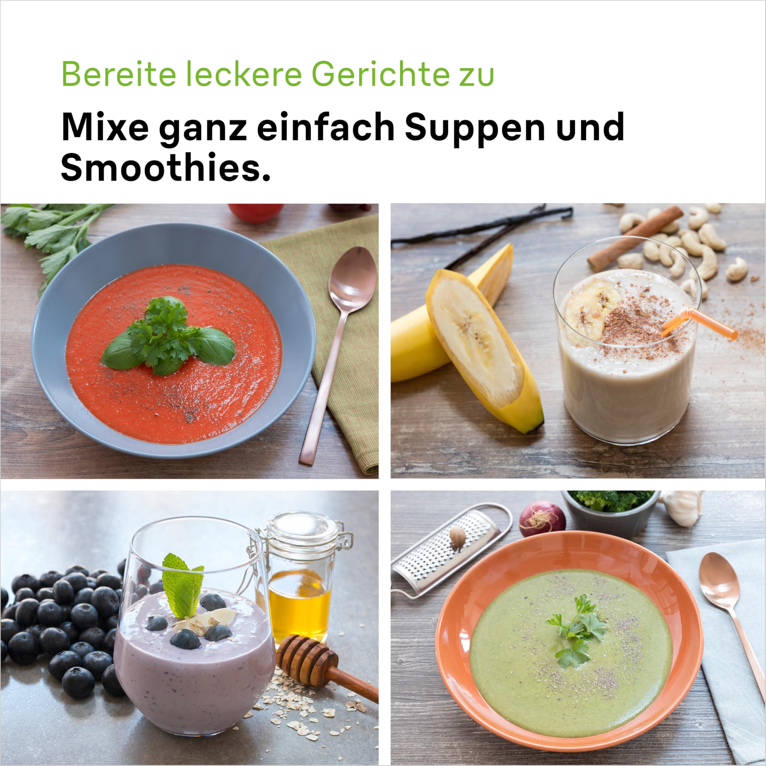 Braun MultiQuick 5 MQ 50001 M Stabmixer, 1000W, 21 Geschwindigkeitsstufen+Turbo, Edelstahl Pürierfuß, Easy Click, SplashControl, 600ml Becher, Weiß