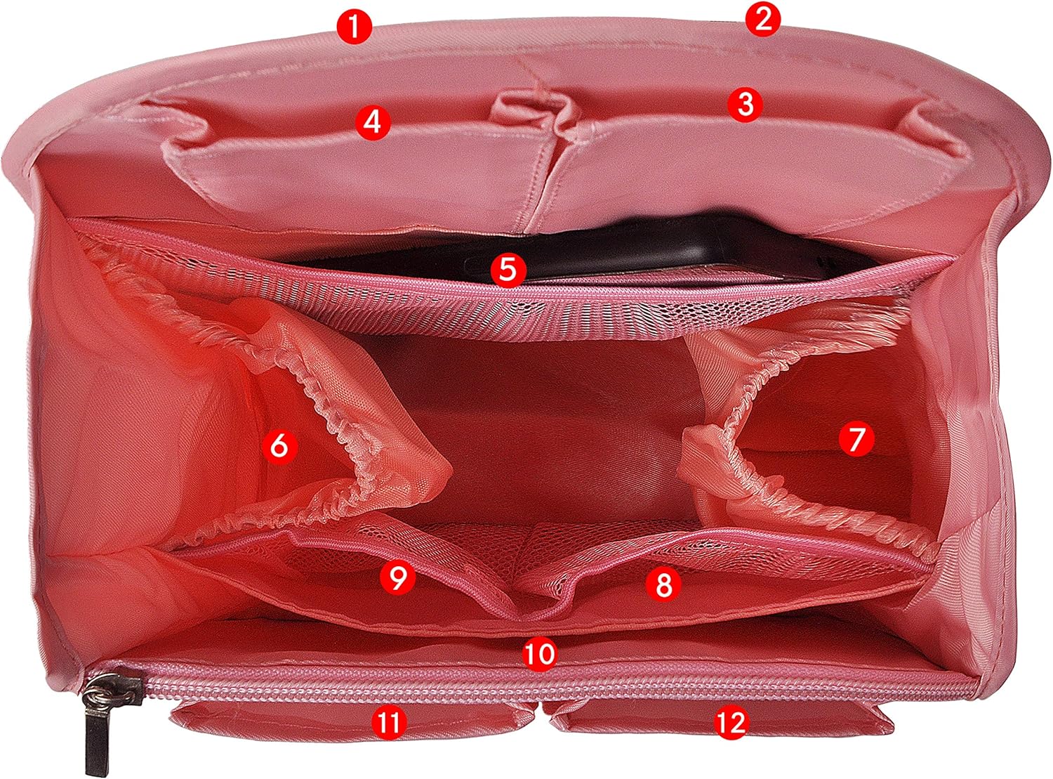 Vercord Backpack Organizer Insert Liner Hanging Travel Bag in Bag with Many Pockets - Image 5