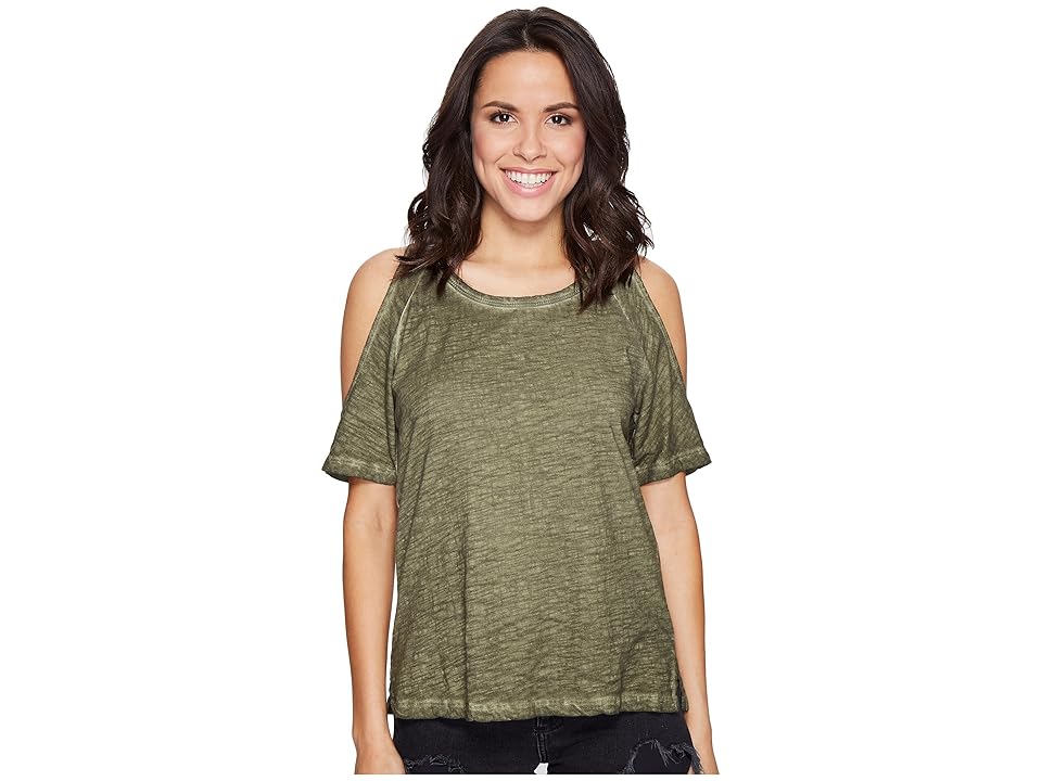 

Sanctuary Lou Bare Shoulder Tee (Cadet) Women's T Shirt
