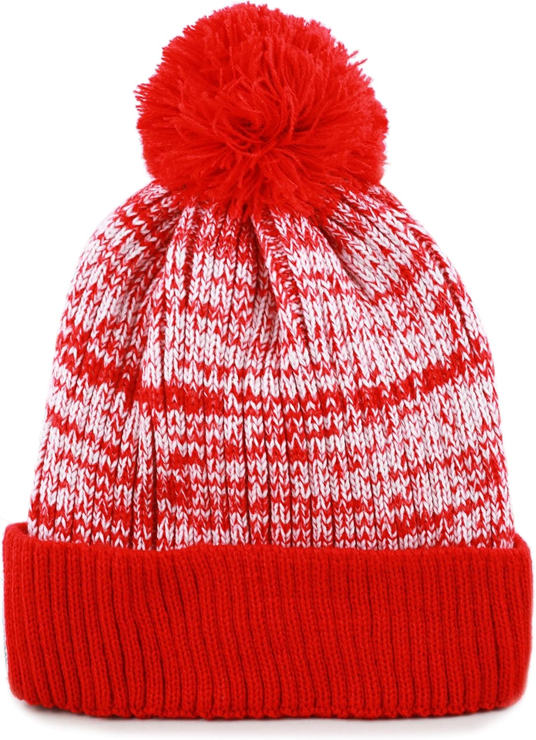Kids Knit Daily Pom Beanie Hat with Thick Fleece Lining for Boys and Girls Versatile Winter Warm Cozy Skull Hats for Children - Image 3