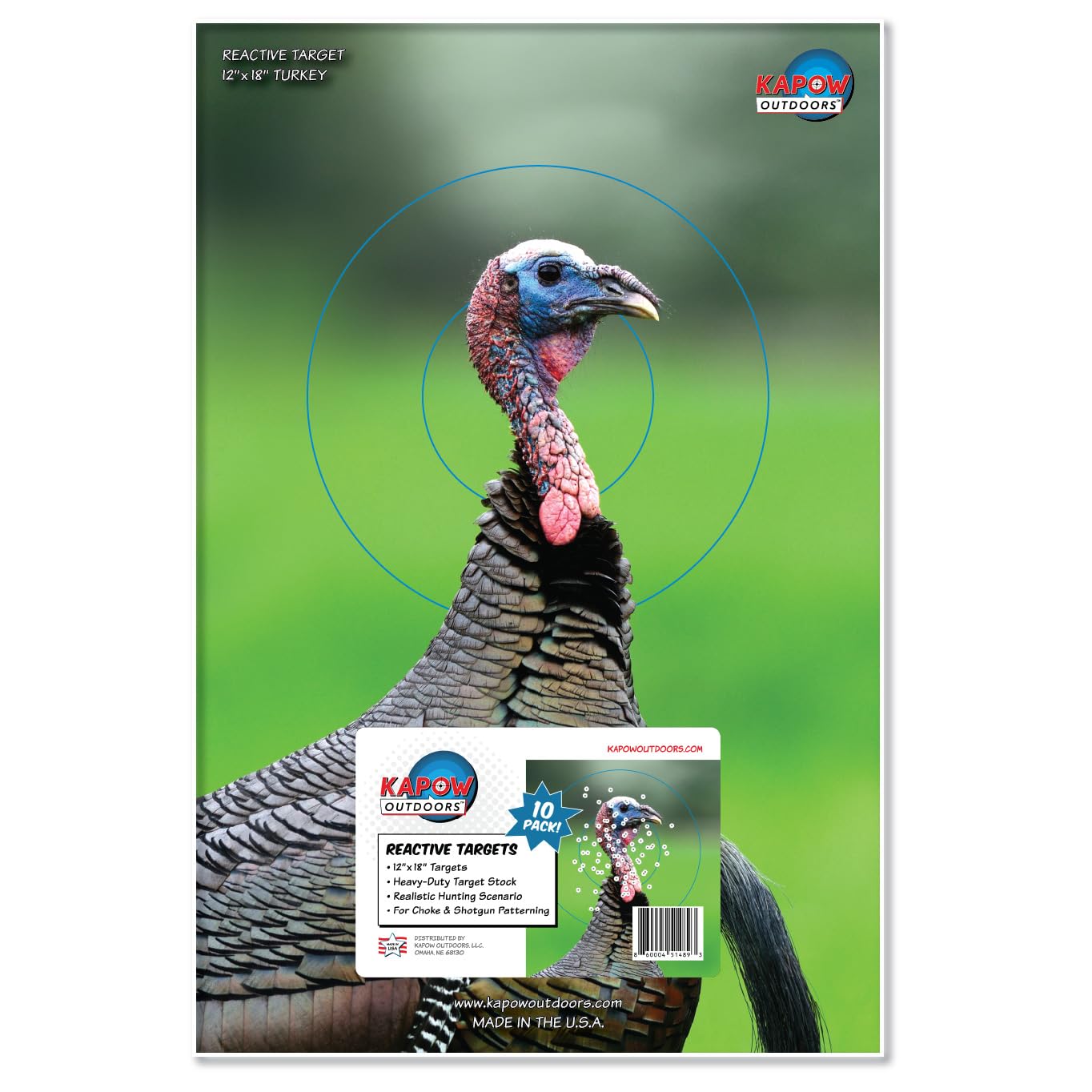 - Kapow Outdoors Reactive Turkey Target 10-Pack