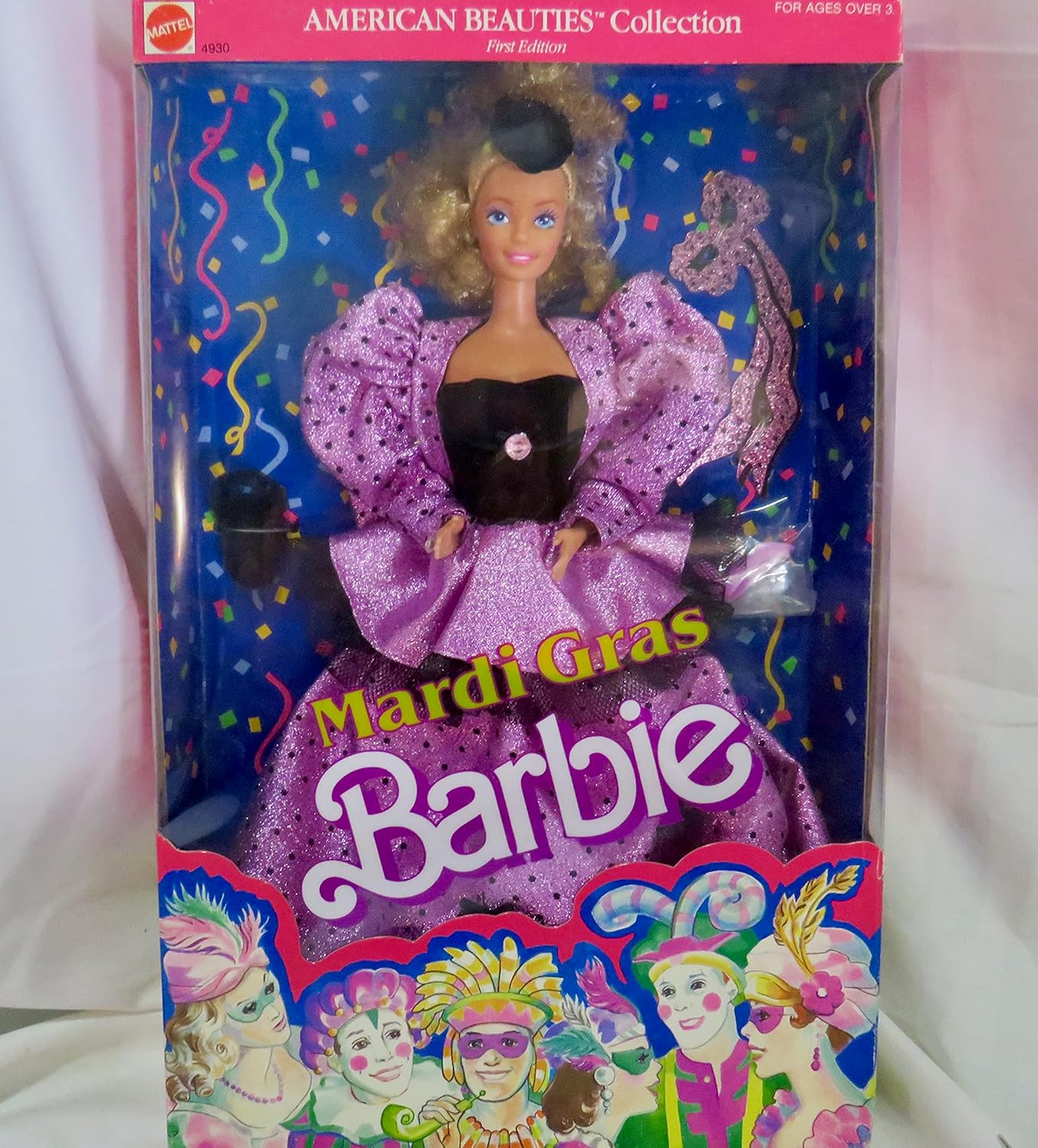 Mardi Gras Barbie Doll American Beauties Collection First Edition 1987 Mattel