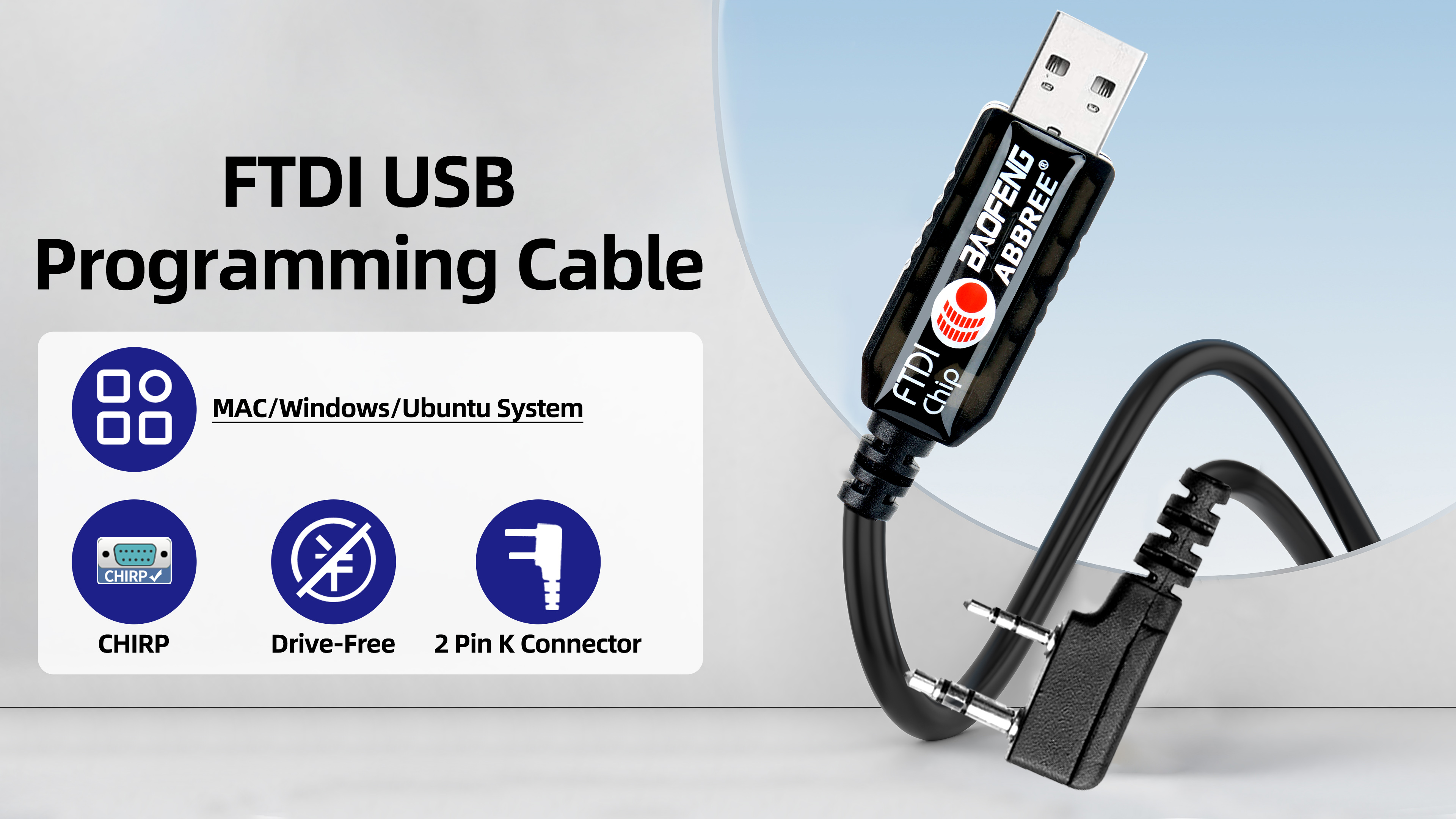 Amazon.com: BAOFENG FTDI USB Programming Cable for Ham Radio UV-5R