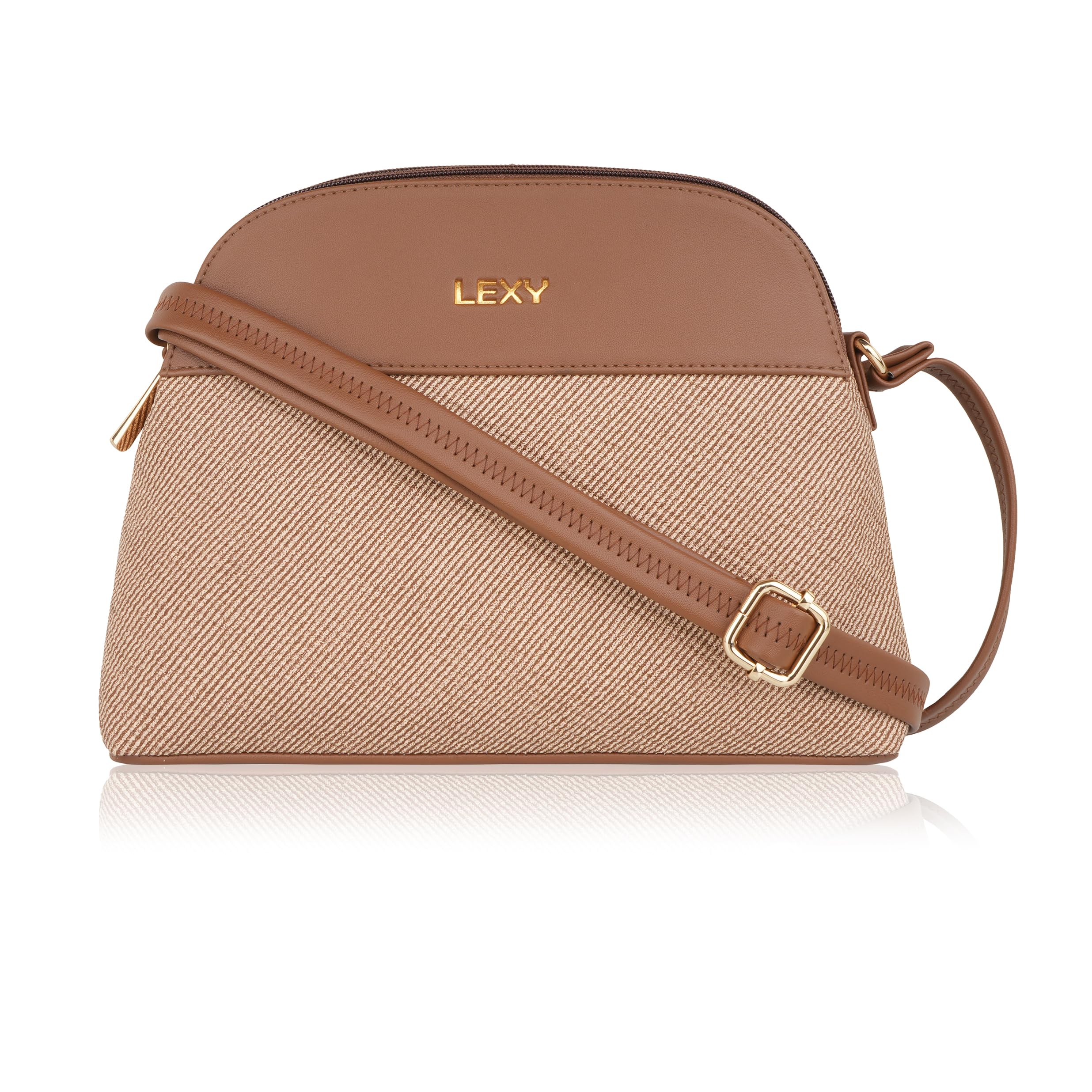 Women's Premium Dual-Tone Baguette Sling Bag | Stylish Crossbody Handbag for Women | Imported PU Leather | Adjustable Strap | Compact Shoulder Bag for Casual & Party Use-image-17