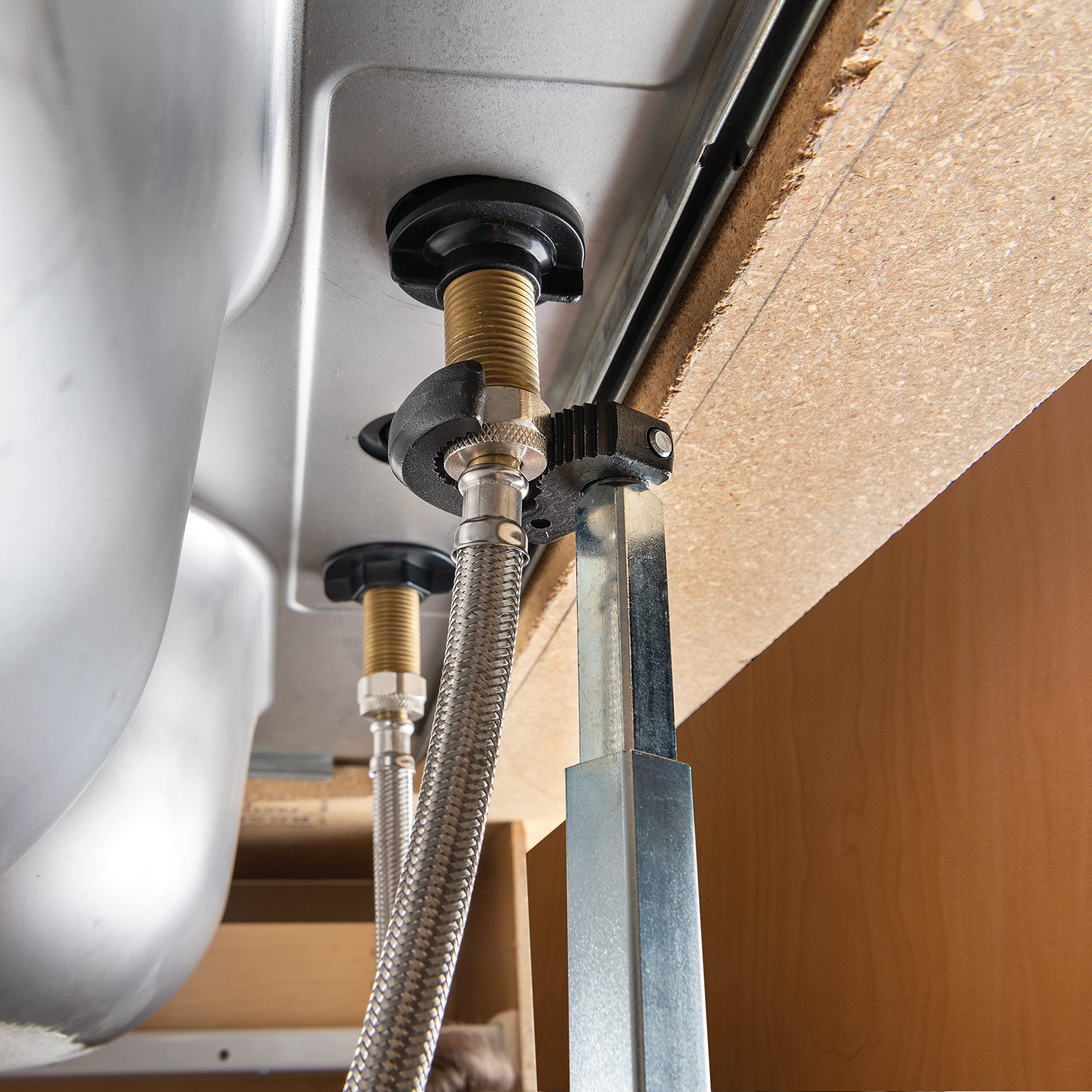 RIDGID 31175 Modelo 1017 Llave para lavabos, Llave telescópica para lavabos de 10 a 17 pulgadas