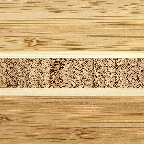 Vista 4 de Totally Bamboo Aruba Tabla de servir y cortar de bambú, 12-1/2" x 8
