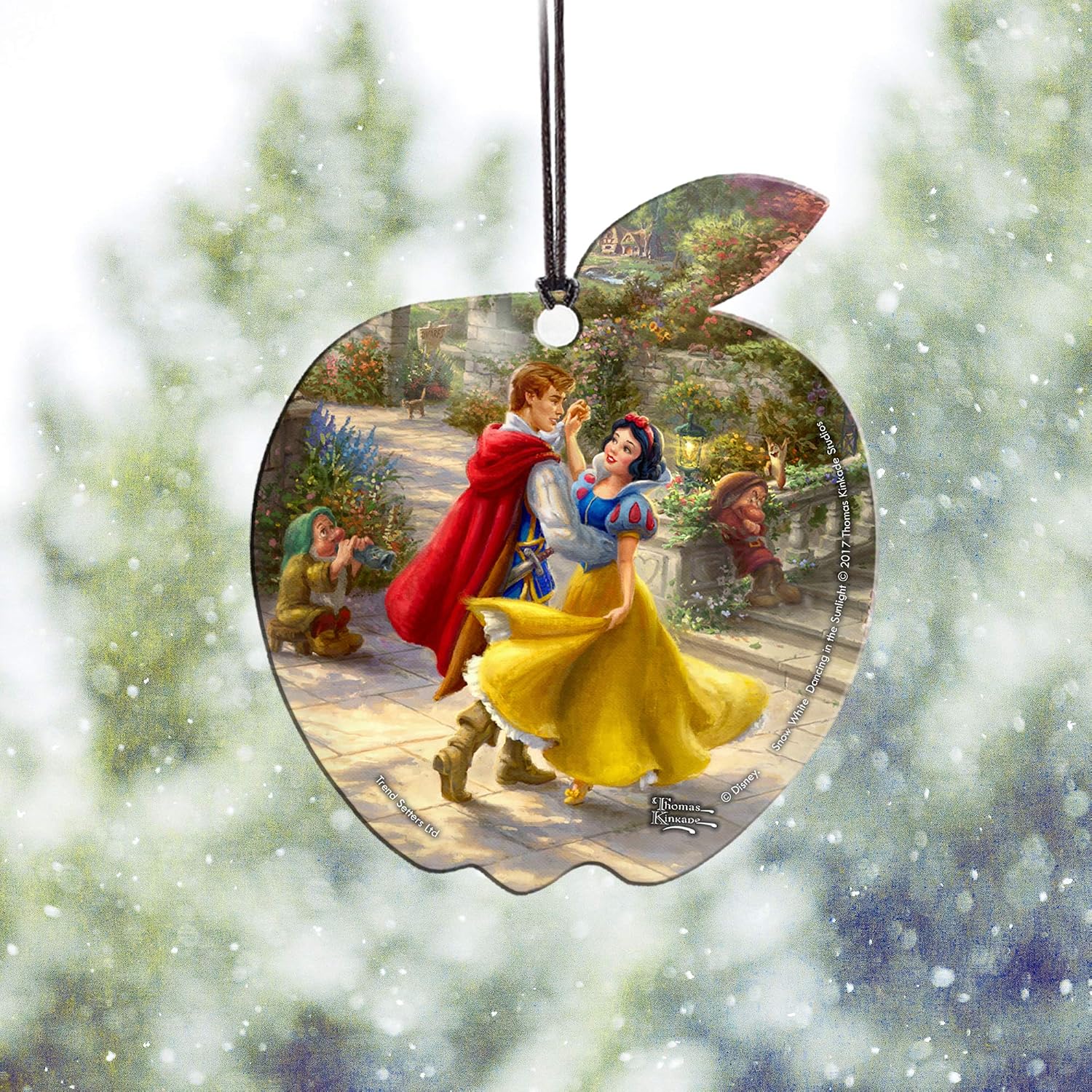 Disney Thomas Kinkade Snow White Discovers the Cottage Apple Acrylic Print image 2